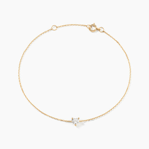 Bracelet Adula Or Jaune Oxyde - Bracelets Coeur Femme | Histoire d’Or