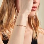 Bracelet Angelica Plaque Or Jaune Oxyde De Zirconium - Bracelets cha&icirc;ne Femme | Histoire d&rsquo;Or