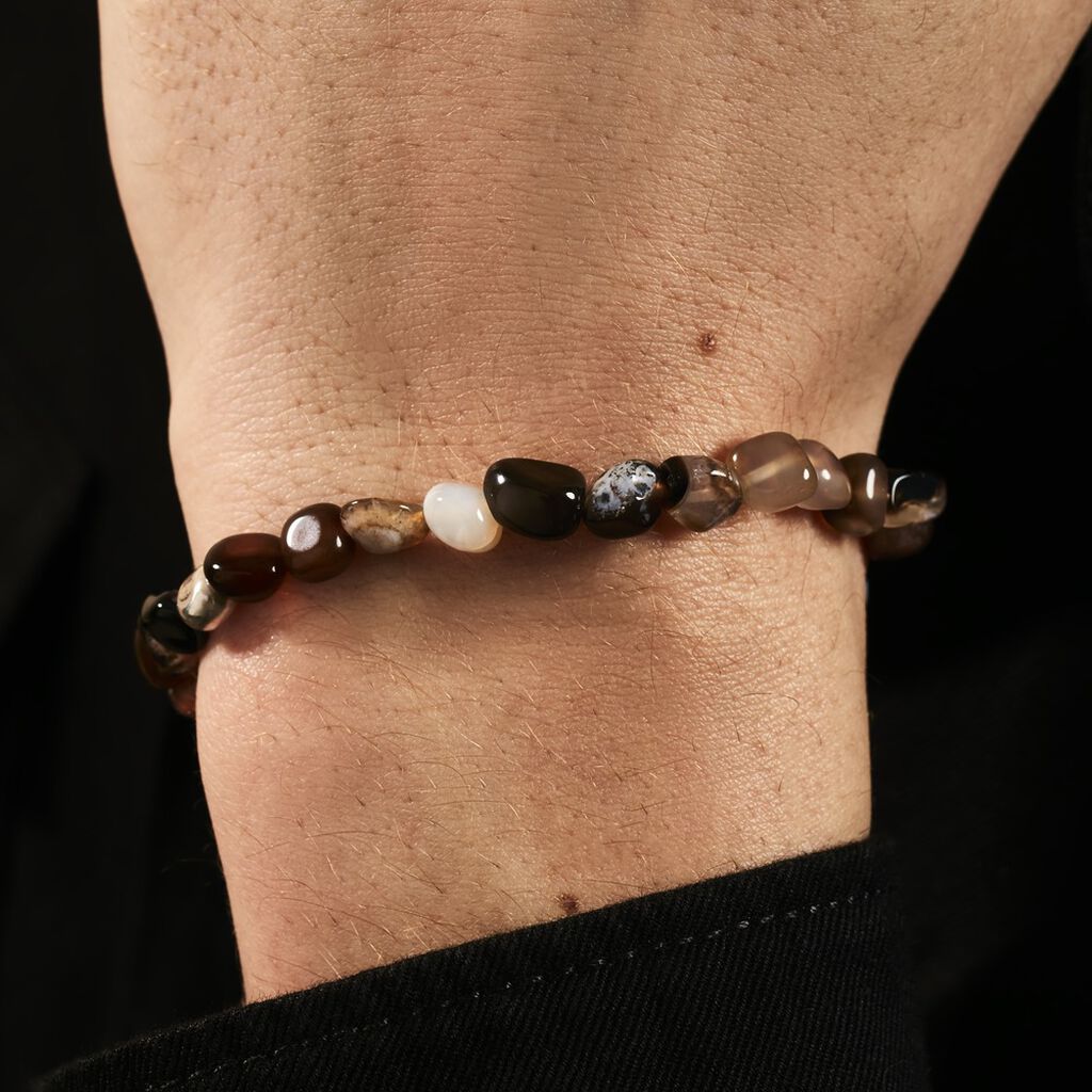 Bracelet Jourdan Boreal Argent Blanc Jade - Bracelets Homme | Histoire d’Or