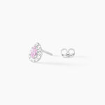Boucles D'oreilles Puces Argent Blanc Tania Oxydes De Zirconium - Boucles d'oreilles fantaisie Femme | Histoire d&rsquo;Or