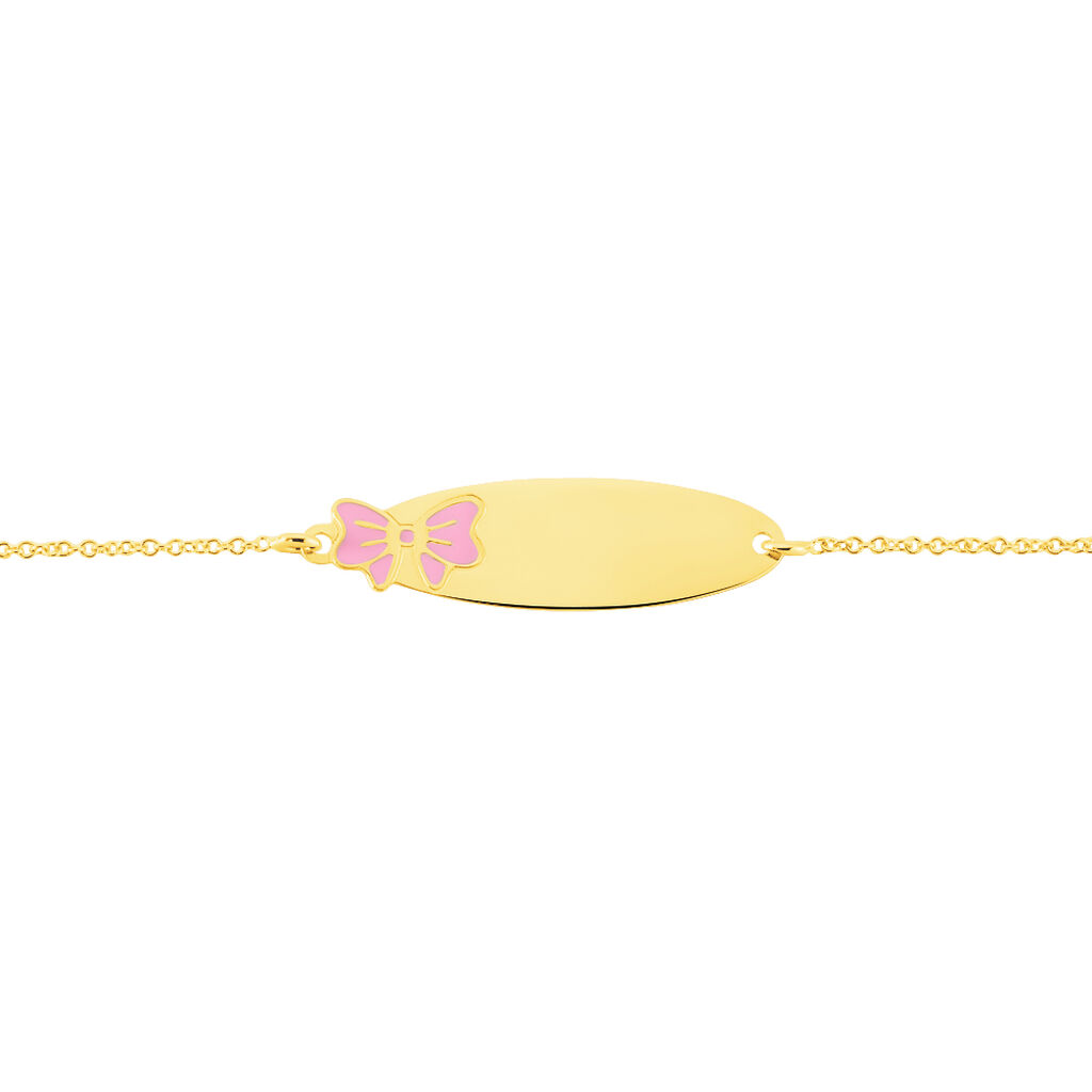 Bracelet Identité Helee Noeud Or Jaune - Bracelets Communion Enfant | Histoire d’Or
