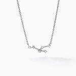Collier Vega Argent Blanc Oxyde De Zirconium - Colliers Zodiaque Femme | Histoire d&rsquo;Or