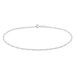 Chaîne De Cheville Cleona Maille Alternee 1/3 Argent Blanc - Chaînes de cheville Femme | Histoire d’Or