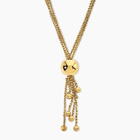 Collier Sautoir Acier Dor&eacute; Nanaia - Sautoirs Femme | Histoire d&rsquo;Or