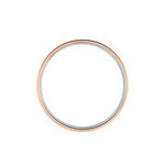 Alliance Rehanne Ruban Plat Or Bicolore - Alliances Famille | Histoire d&rsquo;Or