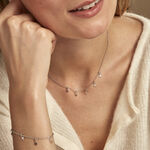 Collier Electra Argent Blanc - Ras de cou Femme | Histoire d&rsquo;Or