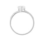 Bague Or Blanc Clothilde Oxyde De Zirconium - Bagues solitaires Femme | Histoire d&rsquo;Or