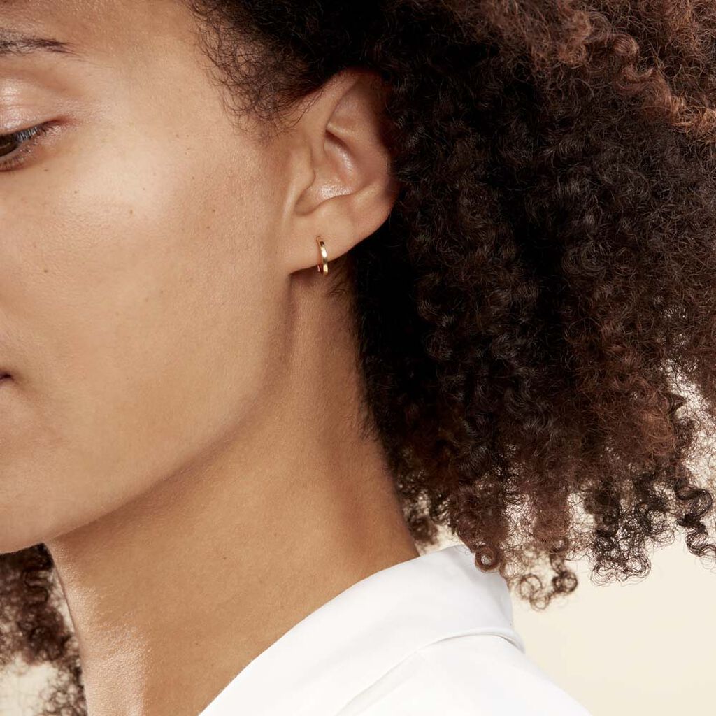 Créoles Thyrza Or Jaune - Boucles d'oreilles créoles Femme | Histoire d’Or