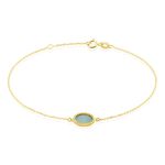 Bracelet Pernia Or Jaune Amazonite - Bracelets Femme | Histoire d&rsquo;Or