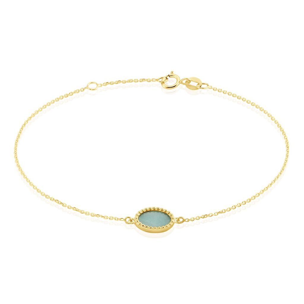 Bracelet Pernia Or Jaune Amazonite - Bracelets Femme | Histoire d’Or