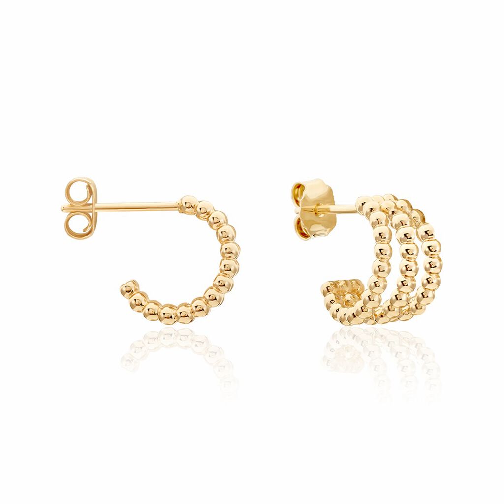 Créoles Solly Plaqué Or Jaune - Boucles d'oreilles créoles Femme | Histoire d’Or