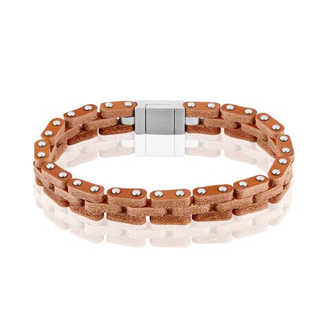 Bracelet Acier Blanc - Bracelets Cuir Homme | Histoire d&rsquo;Or