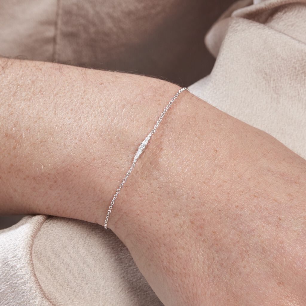 Bracelet Adriaan Argent Blanc Oxyde De Zirconium - Bracelets Femme | Histoire d’Or