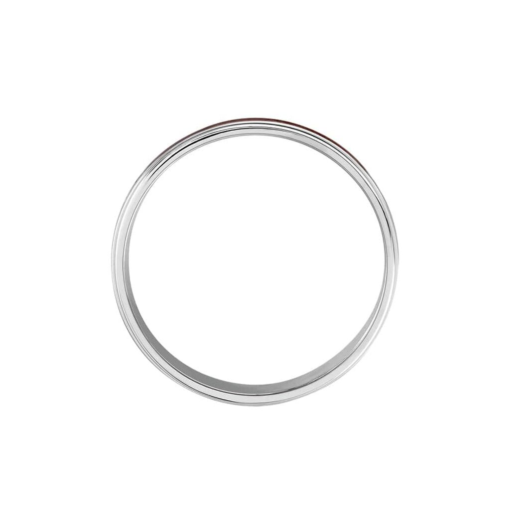 Alliance Camille Ruban Plat Or Blanc - Alliances Unisex | Histoire d&rsquo;Or