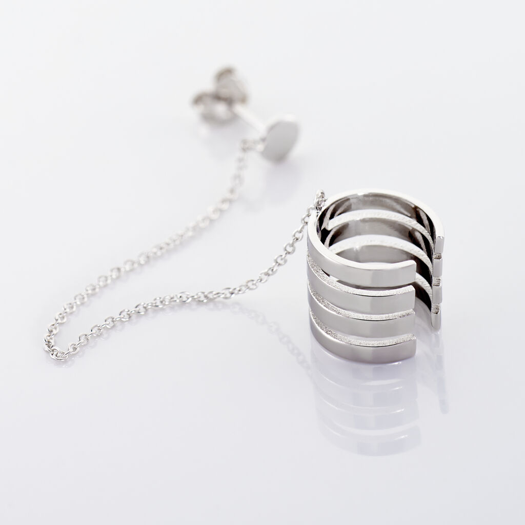 Bijou D'oreille Unitaire Trina Argent Blanc - Boucles d'oreilles fantaisie Femme | Histoire d&rsquo;Or