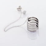 Bijou D'oreille Unitaire Trina Argent Blanc - Boucles d'oreilles fantaisie Femme | Histoire d&rsquo;Or