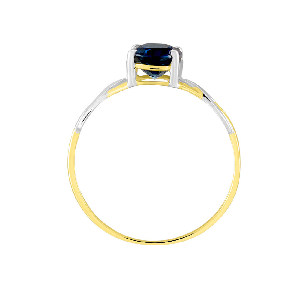 Bague Or Bicolore Bonnie Topaze - Bagues solitaires Femme | Histoire d’Or