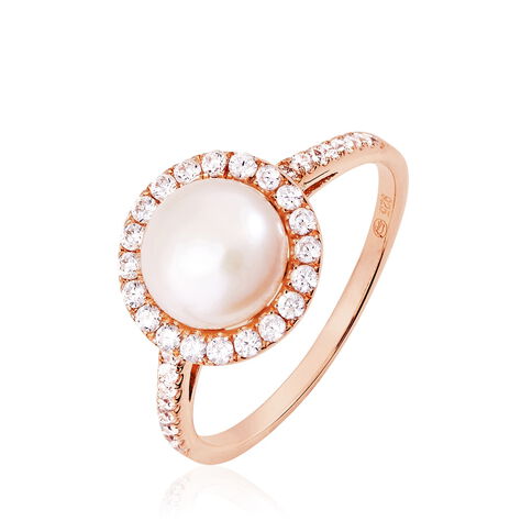 Bague Olivia Argent Blanc Perle De Culture Et Oxyde De Zirconium - Bagues avec pierre Femme | Histoire d’Or