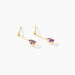 Boucles D'oreilles Pendantes Goutte Or Jaune Amethyste - Boucles d'oreilles pendantes Femme | Histoire d’Or