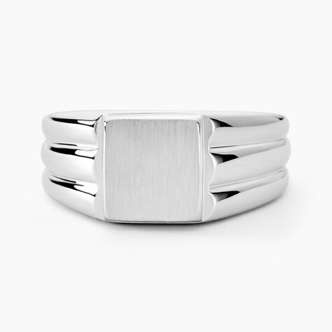 Chevalière Pierrik Argent Blanc - Chevalières Homme | Histoire d’Or