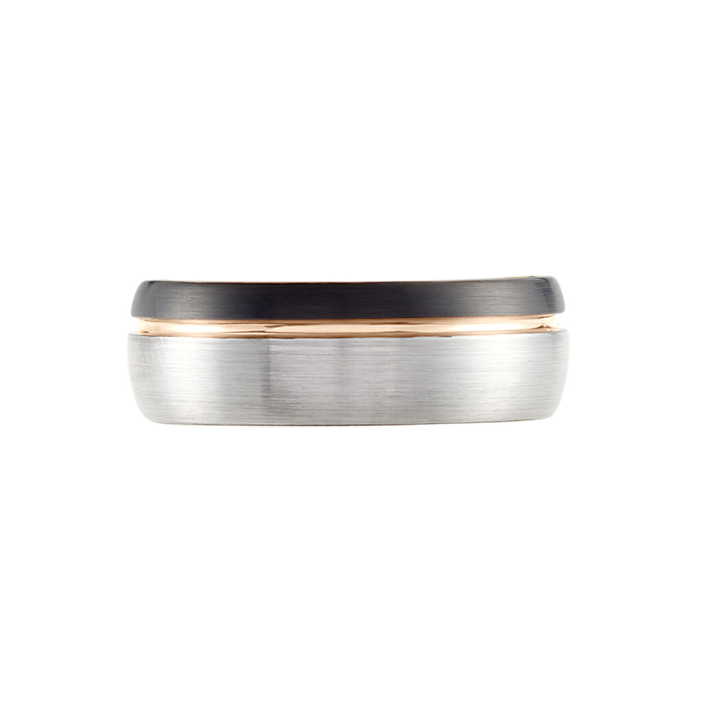 Bague Acier Gris Thibault - Bagues fantaisie Homme | Histoire d’Or