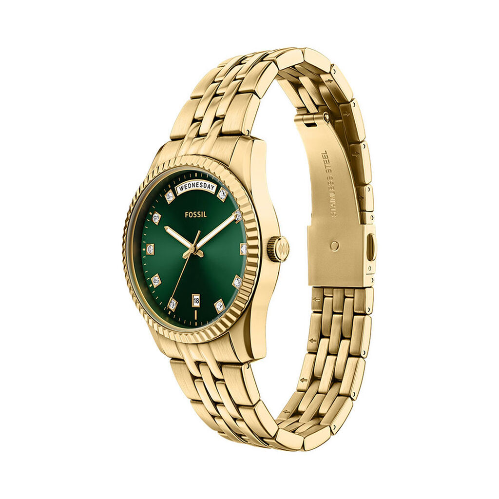 Montre Fossil Scarlette Vert - Montres Femme | Histoire d&rsquo;Or