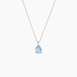 Collier Anesa Or Blanc Topaze - Colliers Femme | Histoire d’Or