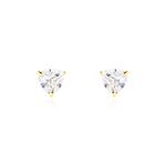 Boucles D'oreilles Puces Poinsettia Or Jaune Oxyde - Clous d'oreilles Femme | Histoire d&rsquo;Or