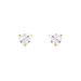 Boucles D'oreilles Puces Poinsettia Or Jaune Oxyde - Clous d'oreilles Femme | Histoire d’Or