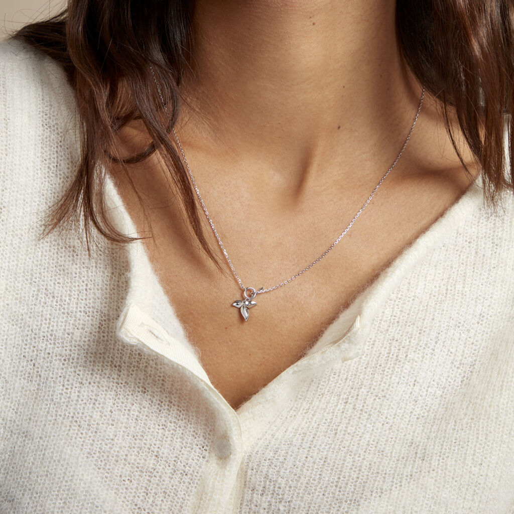 Collier Narcisse Dream Argent Blanc - Colliers fantaisie Femme | Histoire d’Or