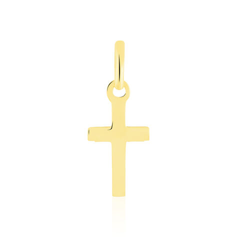 Pendentif Alyssa Croix Or Jaune - Pendentifs Baptême Famille | Histoire d’Or