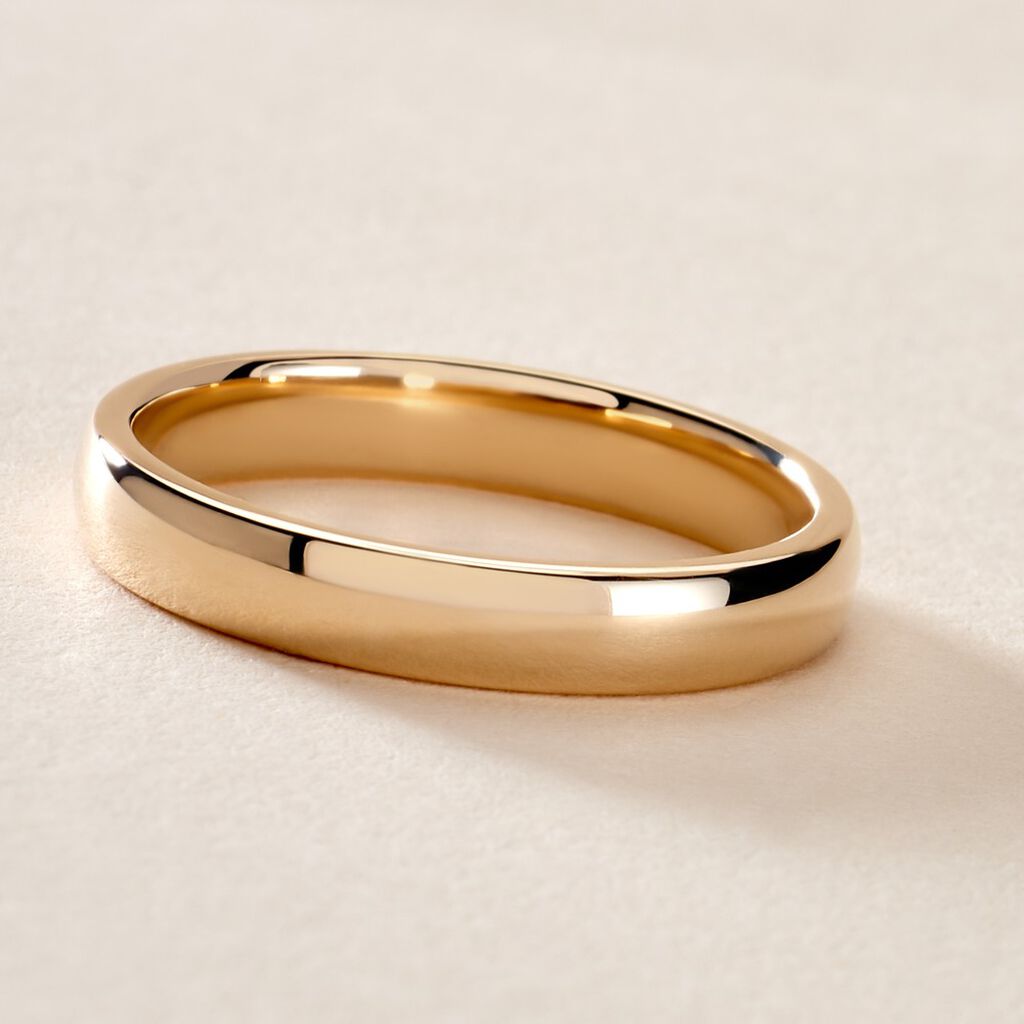 Alliance Sirona Demi Jonc Confort Or Jaune - Alliances Femme | Histoire d’Or