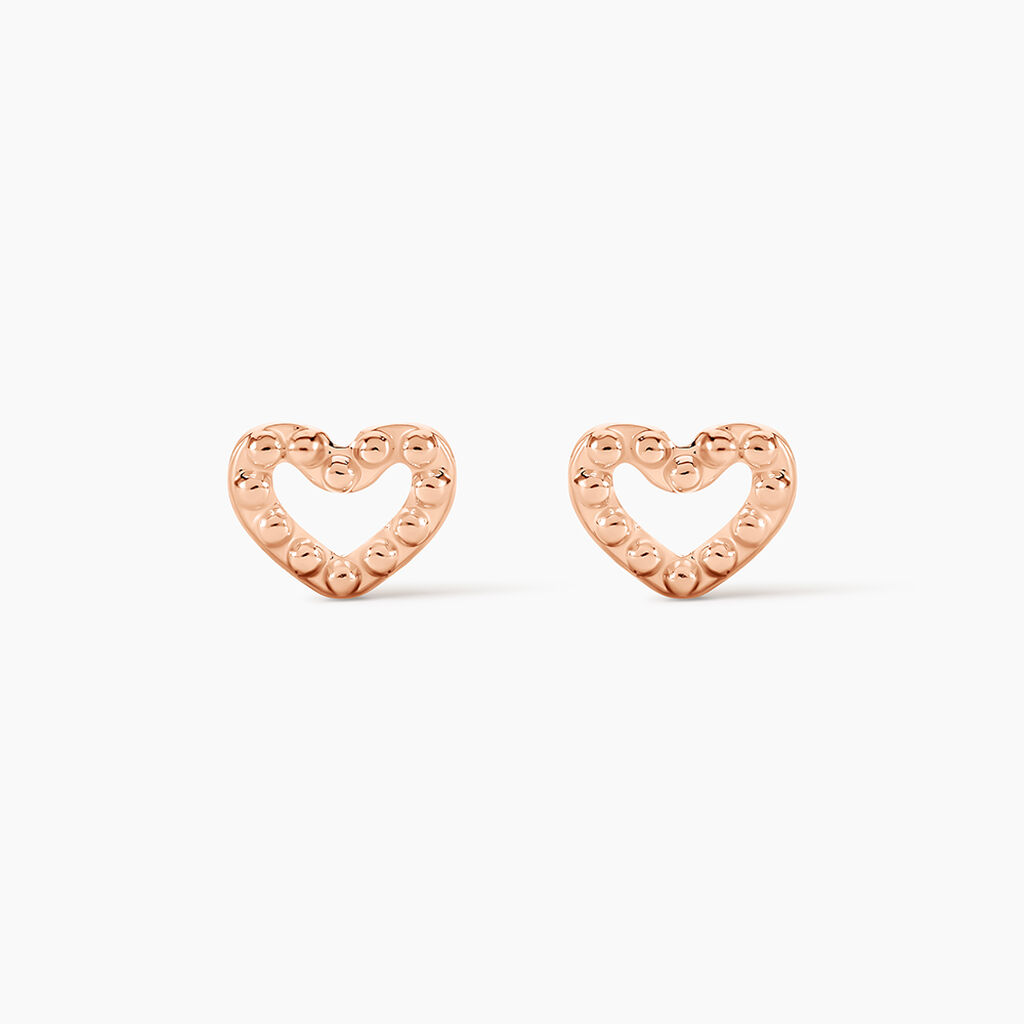 Boucles D'oreilles Puces Menel Argent Rose - Boucles d'oreilles fantaisie Femme | Histoire d&rsquo;Or