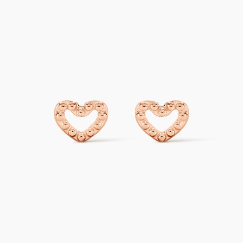 Boucles D'oreilles Puces Menel Argent Rose - Boucles d'oreilles fantaisie Femme | Histoire d&rsquo;Or