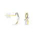 Boucles D'oreilles Puces Soukayna Or Bicolore Diamant - Clous d'oreilles Femme | Histoire d’Or