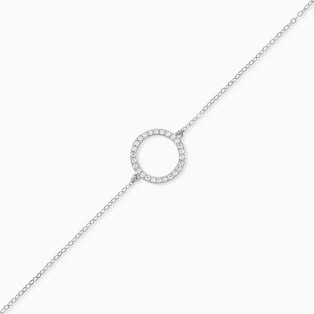 Bracelet Francesca Argent Blanc Oxyde De Zirconium - Bracelets Femme | Histoire d&rsquo;Or