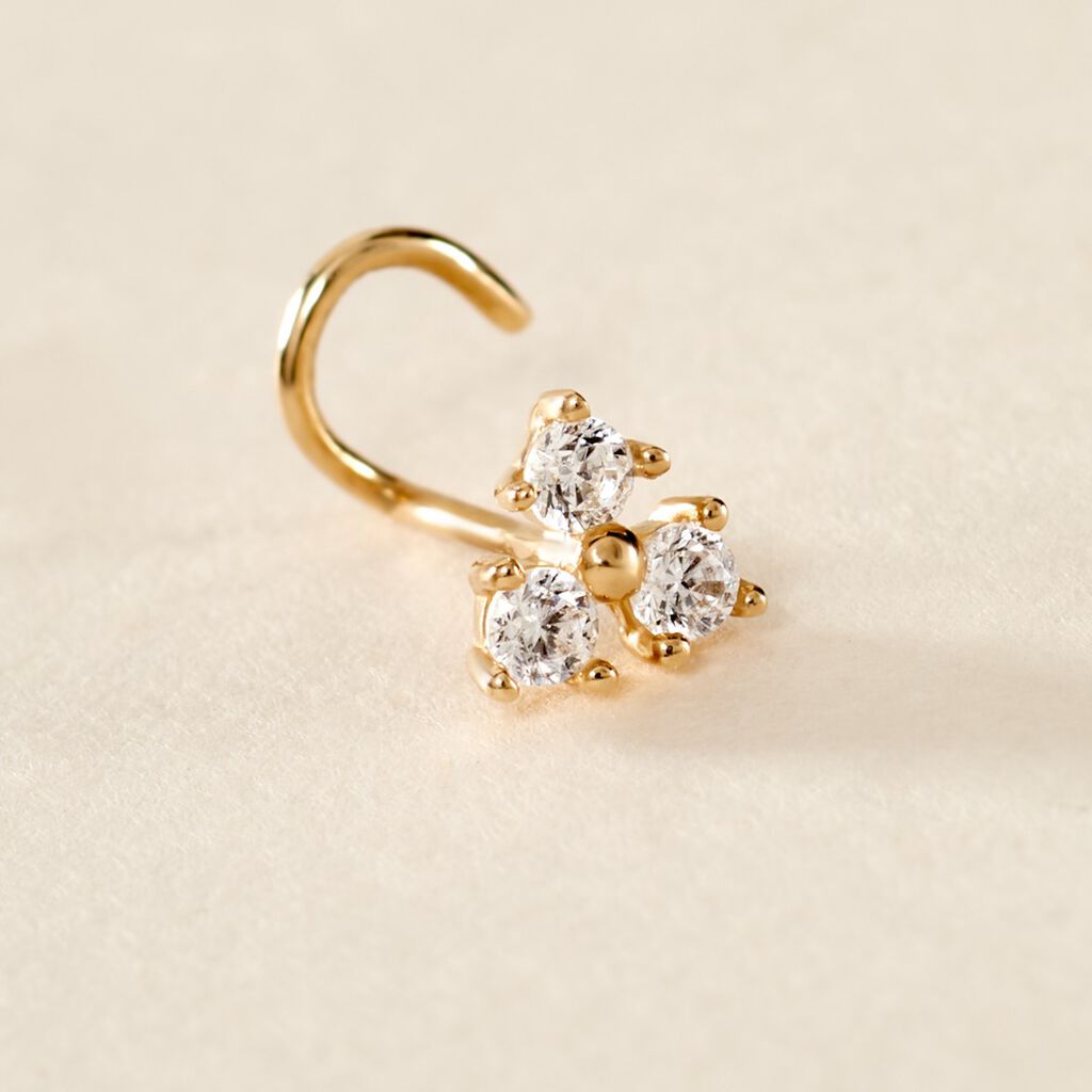 Piercing Macey Or Jaune Oxyde De Zirconium - Piercing Nez Femme | Histoire d&rsquo;Or