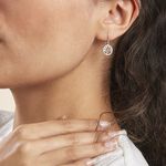 Boucles D'oreilles Pendantes Chimere Argent Blanc Oxyde De Zirconium - Boucles d'oreilles fantaisie Femme | Histoire d&rsquo;Or