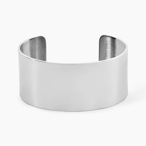 Bracelet Jonc Aissa Acier Blanc - Bracelets joncs Femme | Histoire d&rsquo;Or