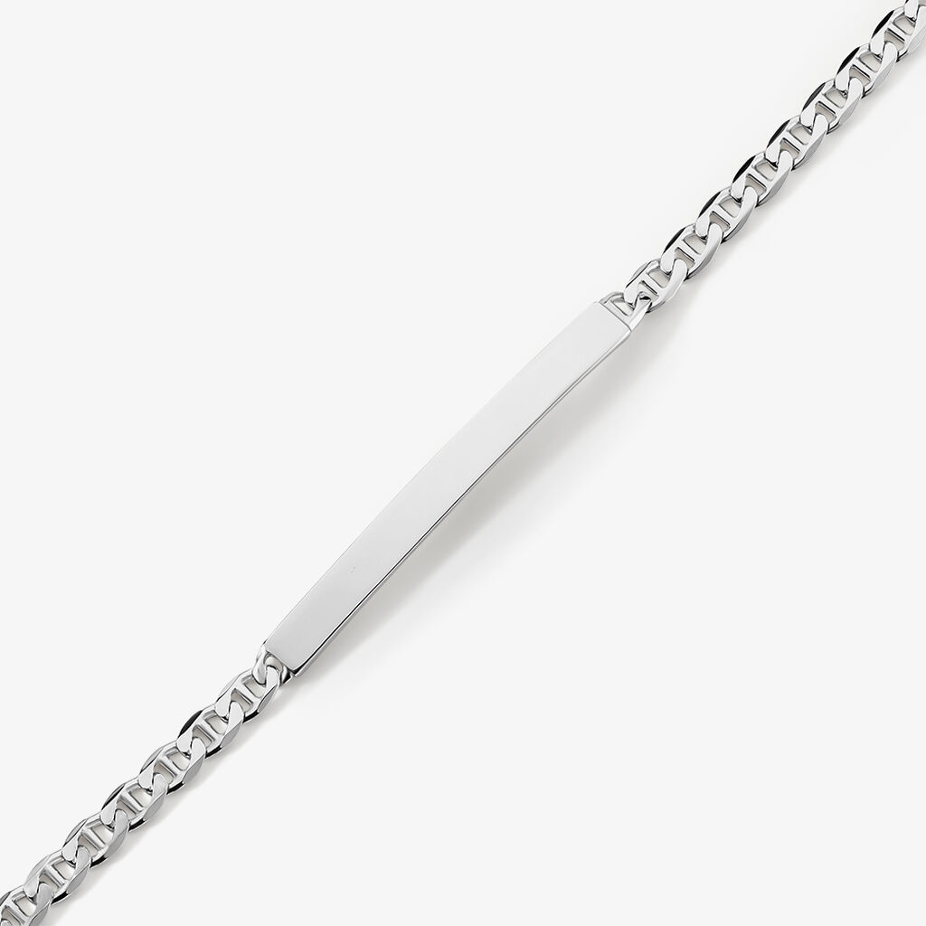 Bracelet Identité Zak Argent Blanc - Nos bijoux iconiques Homme | Histoire d’Or