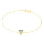 Bracelet Juliete Or Jaune Aigue Marine - Bracelets Femme | Histoire d&rsquo;Or