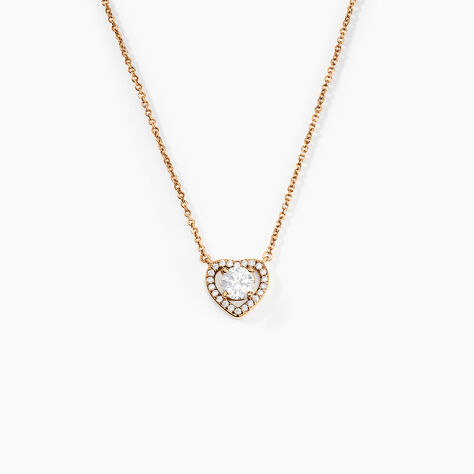 Collier Alais Plaqu&eacute; Or Jaune Oxyde De Zirconium - Colliers fantaisie Femme | Histoire d&rsquo;Or