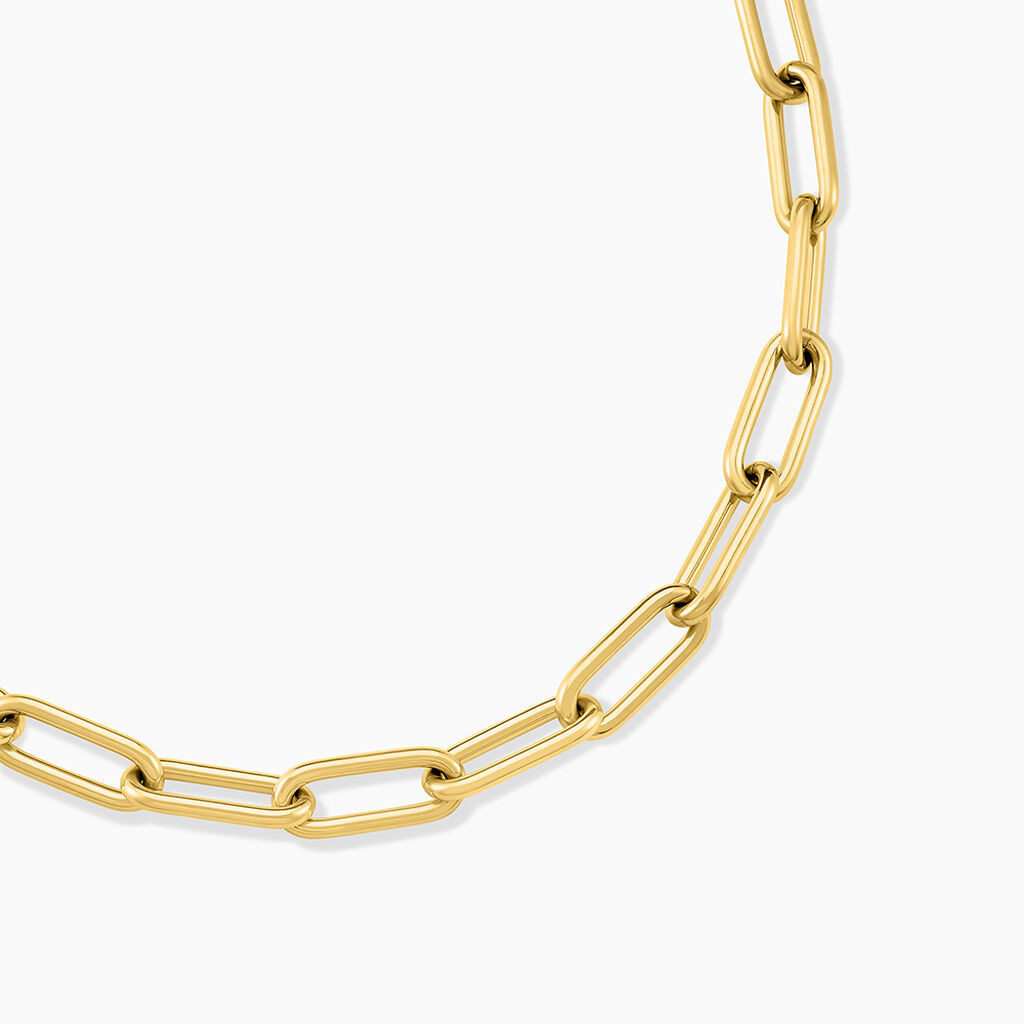 Collier Maille Urban Line Acier Doré - Chaines Femme | Histoire d’Or