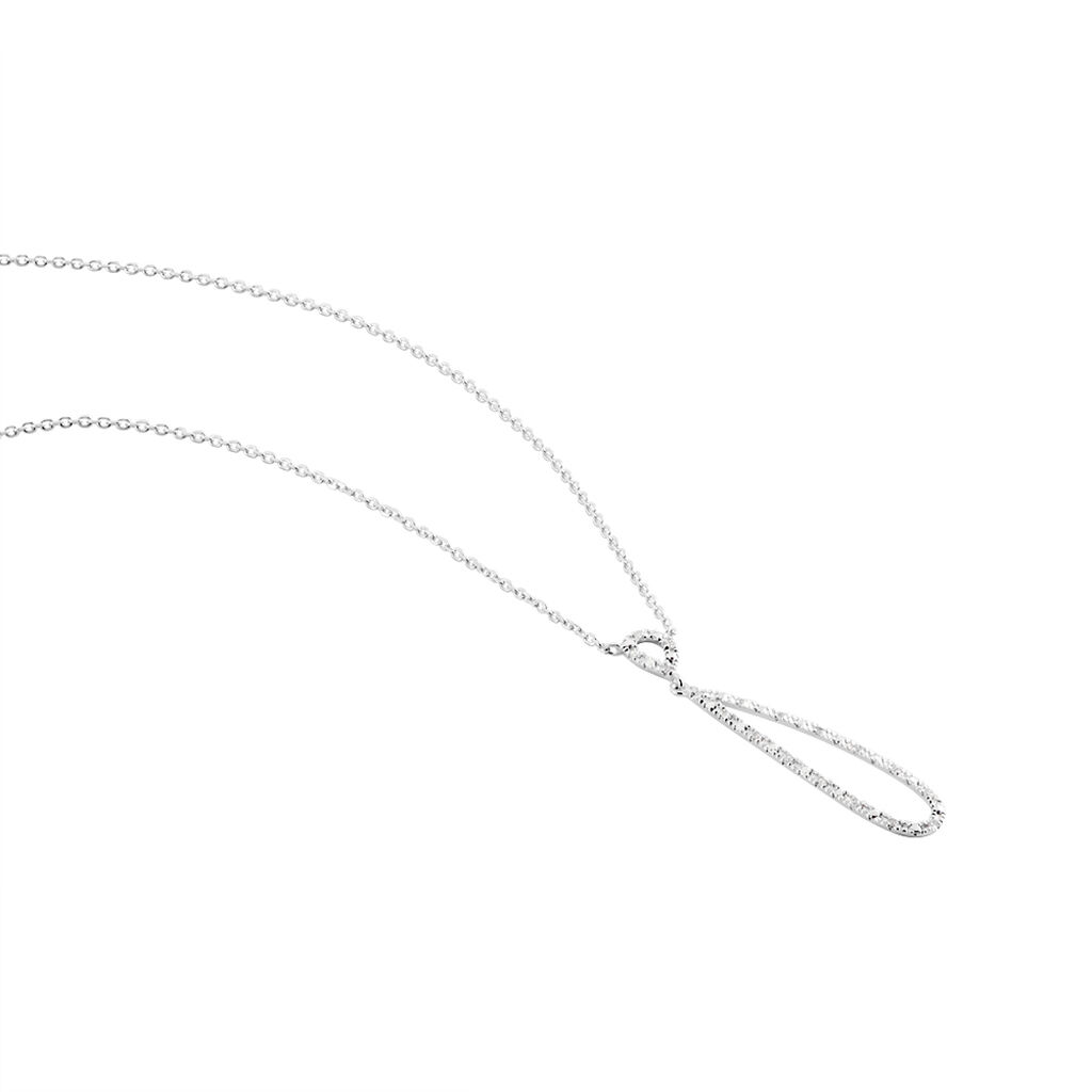 Collier Or Blanc Peregrina Diamants - Colliers Femme | Histoire d&rsquo;Or