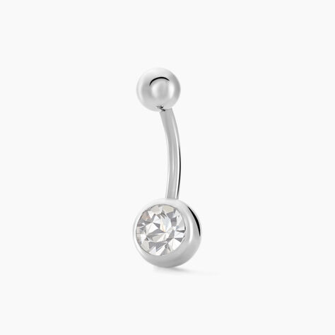 Piercing De Nombril Santuzza Acier Blanc Verre - Bijoux Femme | Histoire d’Or