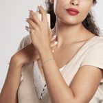 Bracelet Tounes Argent Blanc - Bijoux sans pierre Femme | Histoire d&rsquo;Or