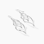 Boucles D'oreilles Pendantes Lisi Argent Blanc - Boucles d'oreilles fantaisie Femme | Histoire d&rsquo;Or