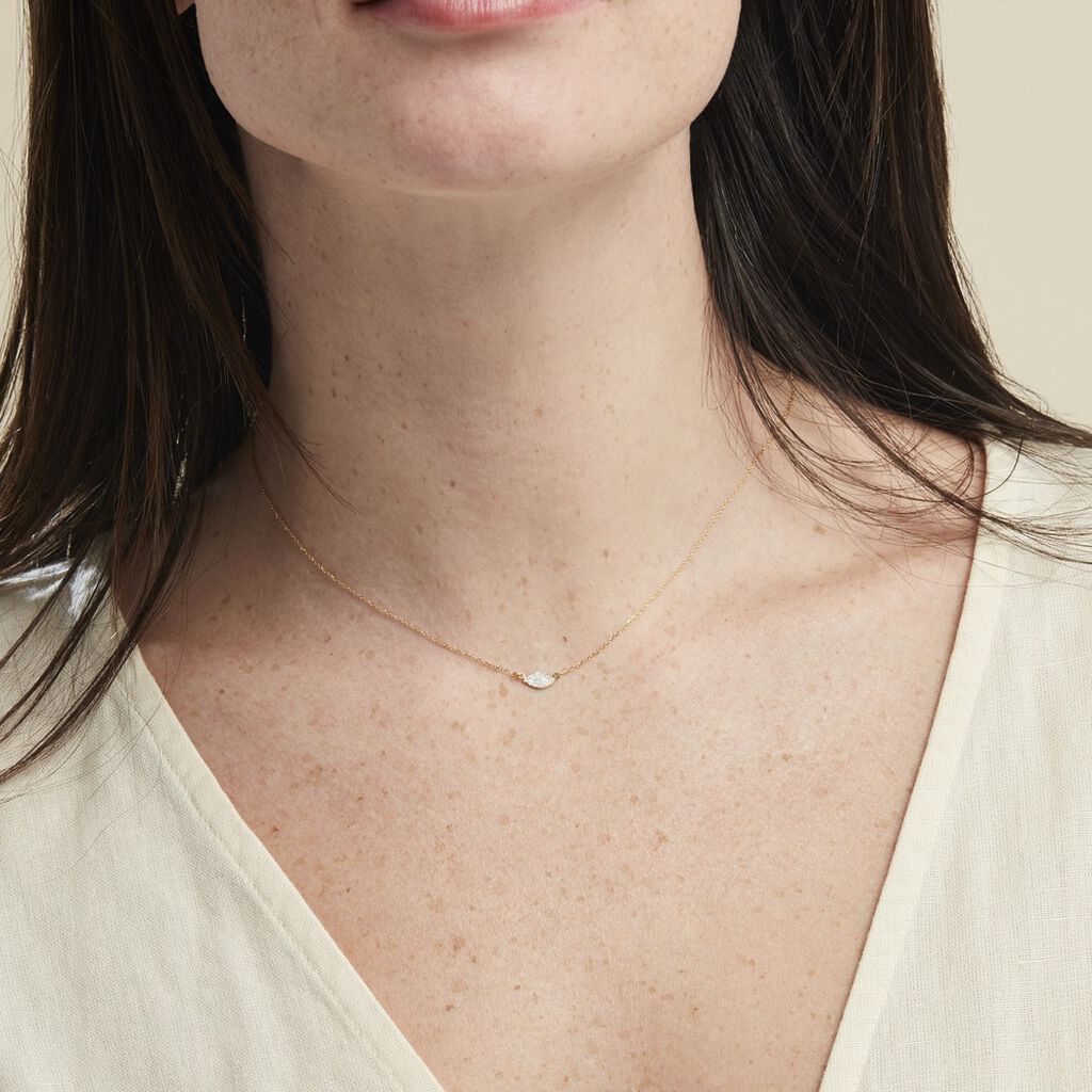 Collier Fittonia Or Jaune - Colliers Femme | Histoire d’Or
