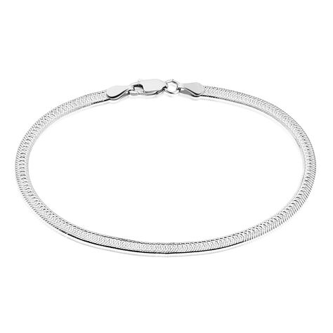 Bracelet Argent Blanc Alayna - Bracelets chaîne Femme | Histoire d’Or