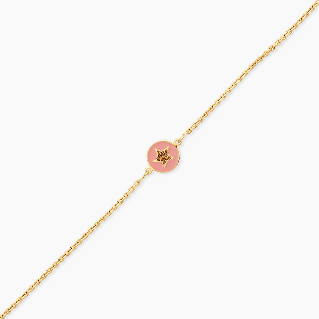 Bracelet Christelle Etoile Argent Dor&eacute; A L'Or 750/1000 - Bracelets Enfant | Histoire d&rsquo;Or